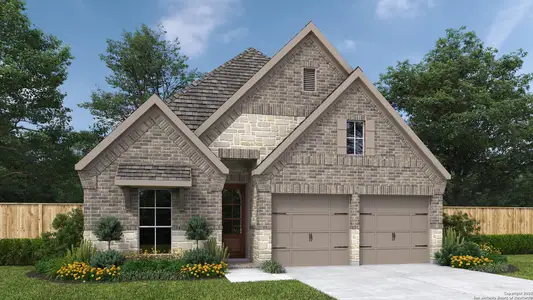 New construction Single-Family house 14419 Chaparral Run, San Antonio, TX 78254 plan 2079W - image