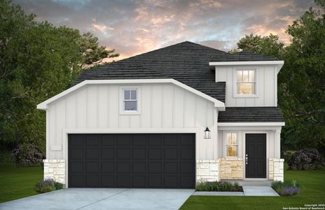 New construction Single-Family house 917 Heartseed Ave, New Braunfels, TX 78130 Fentress- photo 0