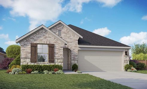 New construction Single-Family house 13805 Tucker Hedge Pass, Elgin, TX 78621 Enclave Series - Bermuda- photo 0