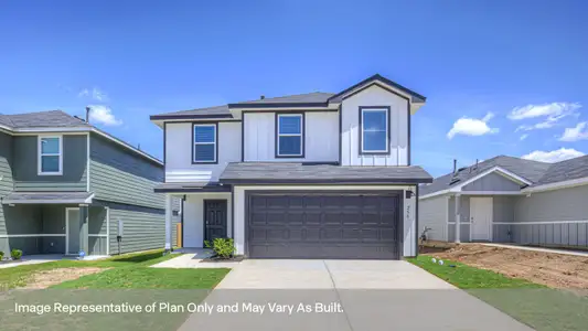 New construction Single-Family house 258 Surrey Oaks, Maxwell, TX 78656 plan The Franklin - image
