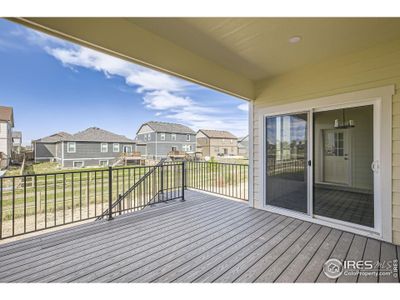 Deck access off the dining room and the master bedroom.