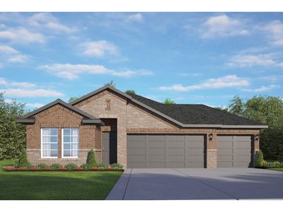 New construction Single-Family house 107 Sabinal Ln, Dayton, TX 77535 plan The Laguna C with 3-Car Garage - image