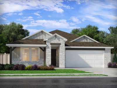 New construction Single-Family house 378 Callahan Lp, Buda, TX 78610 plan The Oleander (401) - image