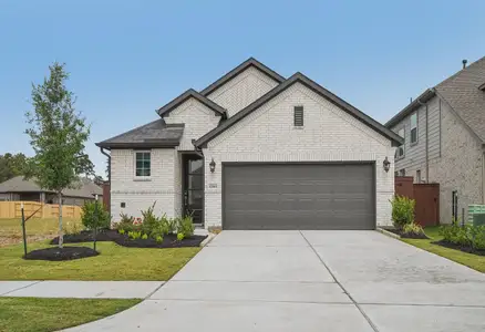 New construction Single-Family house 12849 Meadow Wind Wy, Conroe, TX 77302 plan 3034 Elevation A - image