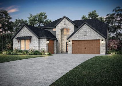 New construction Single-Family house 101 W Luna Blue Ln, Jarrell, TX 76537 plan Stanford - image