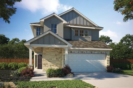 New construction Single-Family house 11428 Crazy Alice Run, Austin, TX 78653 plan Lamar - image