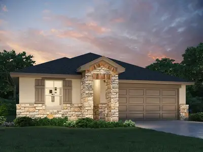 New construction Single-Family house 238 Texas Agate Dr, Kyle, TX 78640 plan The Hughes (841) - image