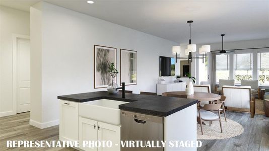 The chef in the family will never be left out of the party in this dream home!  VIRTUALLY STAGED RENDERING