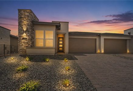 New construction Duplex house 18155 E Spring Valley Ct, Rio Verde, AZ 85263 plan Valletta Elevation A - image