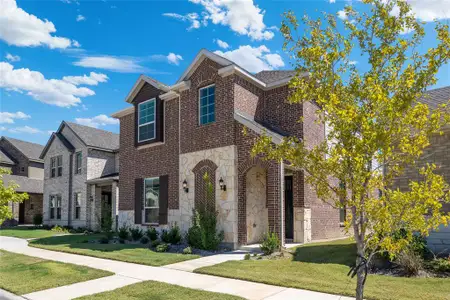 View of front of property with a front lawn