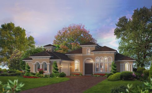 New construction Single-Family house 1829 Adrian Creek Blvd, Port Orange, FL 32128 plan Egret V - Estate Series OYL - image