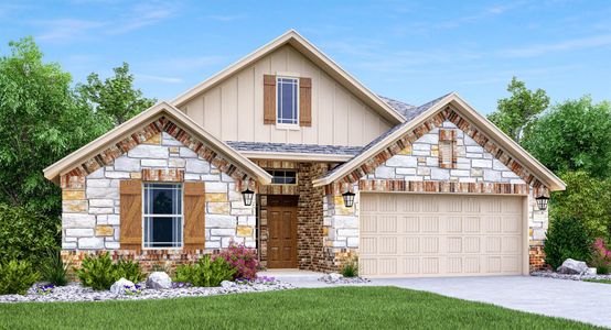 New construction Single-Family house 1524 Dove Ranch Rd, Georgetown, TX 78628 plan Gilson - image