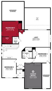 Beazer Homes Valencia on the Lake Blackburn Floorplan.