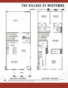 Our end unit Tatum floor plan offers everything you have been searching for in a low maintenance lifestyle home!