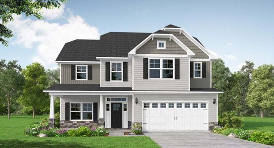 New construction Single-Family house 246 Pretty Run Branch Ln, Wendell, NC 27591 Brunswick- photo 0