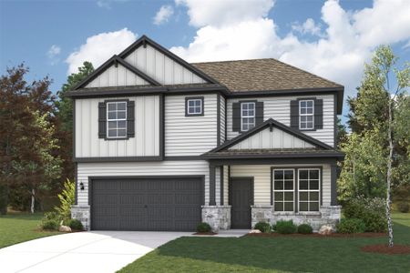 New construction Single-Family house 8546 Light Rail Dr, Fulshear, TX 77441 plan Norman - image