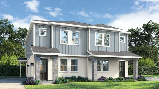 New construction Townhouse house 827 Paradise Palms Pl, Brandon, FL 33511 plan Sequoia - image