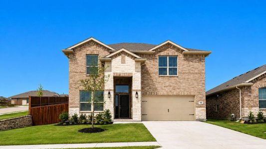 New construction Single-Family house 105 Hugo Ct, Rhome, TX 76078 plan Redrock - image