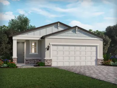New construction Single-Family house 1409 Pocket Wilderness Wy, Lake Hamilton, FL 33851 plan Everglade - image