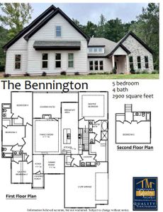New construction Single-Family house 121 Woodford Dr, Roopville, GA 30170 plan Bennington - image