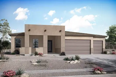 New construction Single-Family house 22694 E Happy Rd, Queen Creek, AZ 85142 Hunter- photo 1 1