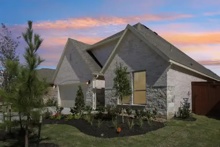 New construction Single-Family house 15979 Mahogany Mist Dr, Conroe, TX 77302 plan 4019 Elevation D - image