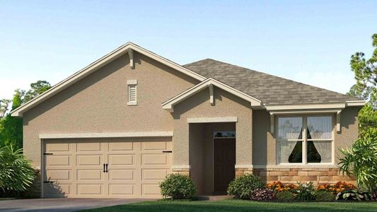 New construction Single-Family house 17665 Acorn Drop Rd, Land O' Lakes, FL 34638 plan Aria - image