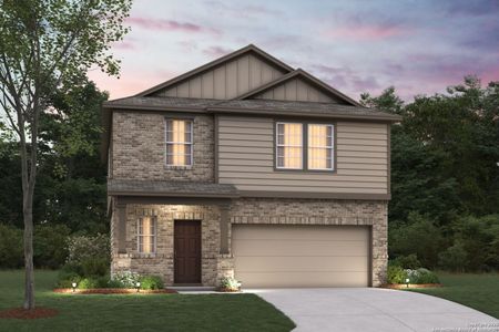New construction Single-Family house 6738 Red Buffalo Trl, San Antonio, TX 78253 plan Wisteria - 30' Smart Series - image