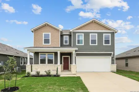 New construction Single-Family house 7949 Coffee Ml, San Antonio, TX 78252 plan Savannah - 2656 - image