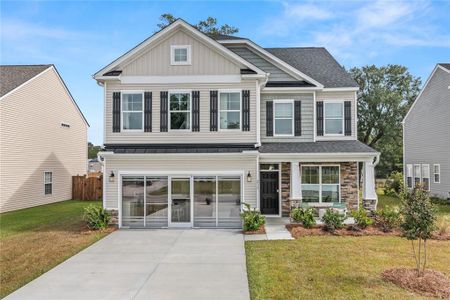 New construction Single-Family house 2591 Bull Shoals Way, Hoschton, GA 30548 Drexel- photo 0