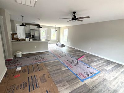 Living Room, Dining Area and Kitchen