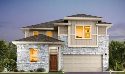 New construction Single-Family house 134 Arlington Park Lp, Hutto, TX 78634 plan Wyatt - image