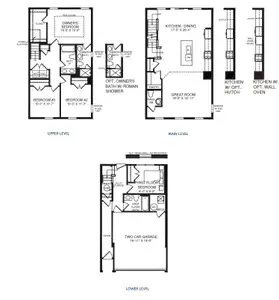 New construction Townhouse house 2879 Foster Woods Dr, Apex, NC 27502 plan Overture - image