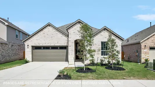New construction Single-Family house 2021 Crooked Creek St, Leander, TX 78641 plan The Steinbeck - image