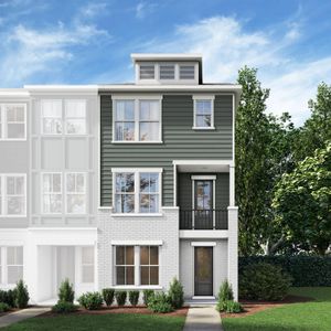 New construction Townhouse house 34.085619 84.515223, Woodstock, GA 30188 plan The Porter A - image