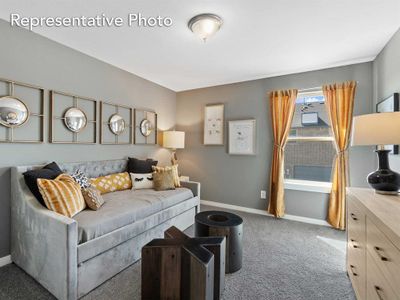 Living room featuring carpet floors