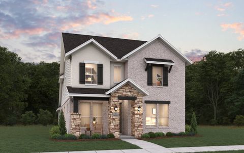 New construction Single-Family house 8308 Waxwing Wy, Denton, TX 76226 plan Stephens - image