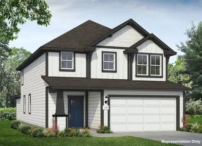New construction Single-Family house 12116 Bulldogger Bnd, Mustang Ridge, TX 78610 plan Durango 2595 - image