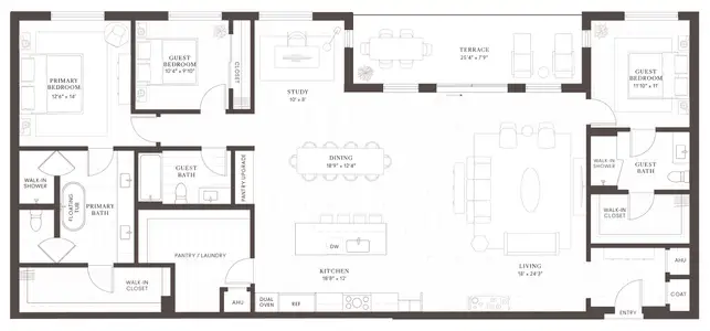 New construction Penthouse house 2121 S Congress Ave, Austin, TX 78704 plan C17 Penthouse - image