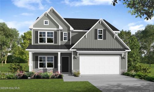 New construction Single-Family house 653 Watauga Ln, Aberdeen, NC 28315 plan Rivermist - image