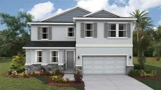 New construction Single-Family house 9440 Bella Mar Trl, Parrish, FL 34219 plan Coral - image