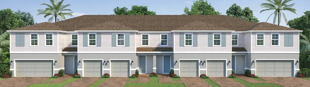 New construction Townhouse house 4692 Winding River Rd, Orlando, FL 32822 plan Abbey - image