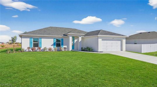 New construction Single-Family house 1027 Nw 12Th Ave, Cape Coral, FL 33993 plan The Sunset Harbor - image