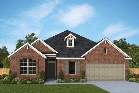 New construction Single-Family house 5819 Pink Coral Lane, Manvel, TX 77578 The Pressler- photo 0