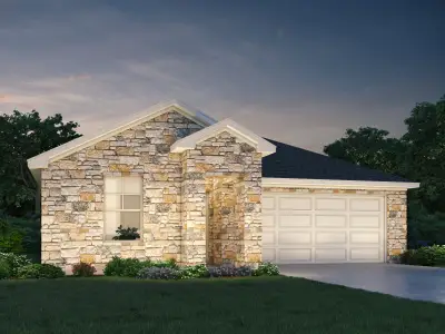 New construction Single-Family house 148 Boondoggle Rdg, Cedar Creek, TX 78612 plan The Burnett (825) - image
