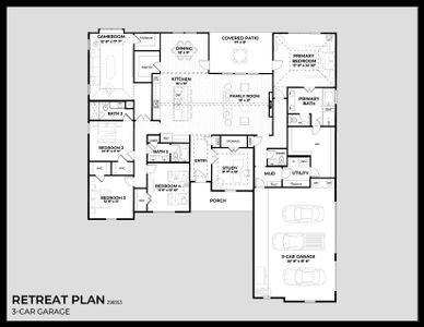 New construction Single-Family house 1481 Saguaro Trl, Joshua, TX 76058 plan Retreat - image