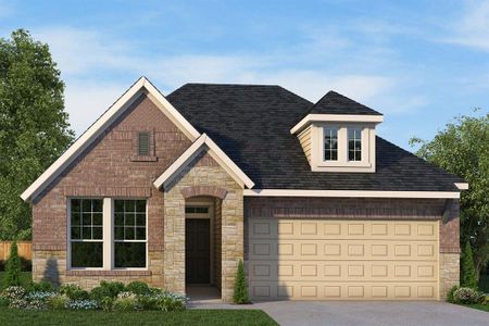 New construction Single-Family house 415 Embden Rim Drive, Willis, TX 77318 The Brecken- photo 0