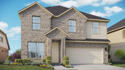 New construction Single-Family house 923 Creek Bed Dr, New Braunfels, TX 78130 plan Capri - image
