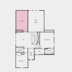 Structural options added include: Gourmet kitchen, study in place of flex, media room, large shower at primary bath, and door at primary closet to laundry.