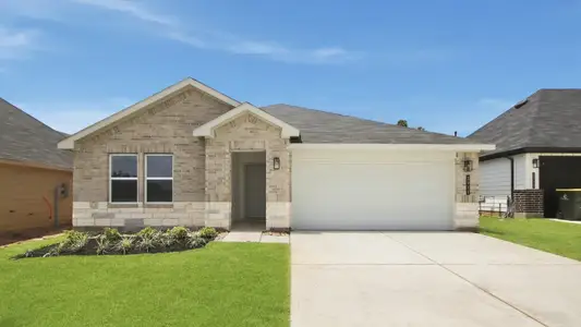New construction Single-Family house 3911 Grizzly Bear Pass, Conroe, TX 77303 plan Justin - image